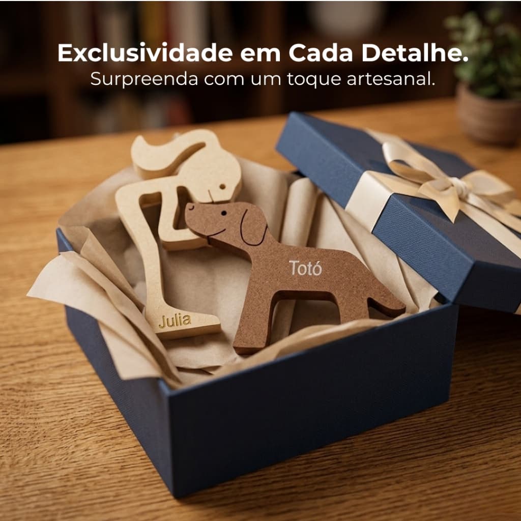 Escultura Pet Exclusiva Artesanal Premium para Sala Moderna Escritório Homenagem Cão ou Gato