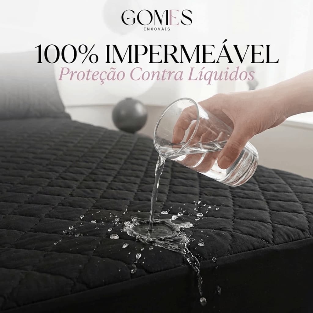 Protetor À Prova D'água Para Colchão Várias Cores Antiácaro, Antialérgico, Antifungo e Antimofo Elástico em Toda a Volta