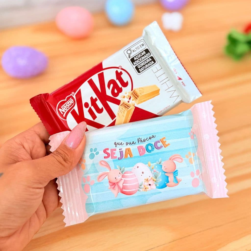 Embalagem Rótulo Kit Kat Páscoa Especial Lembrancinha