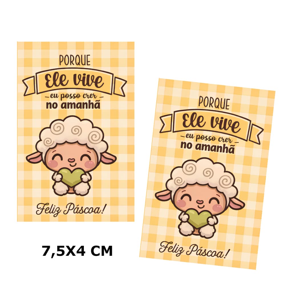 Cartões Cards Páscoa Cristã -  ideal para mimos na Páscoa