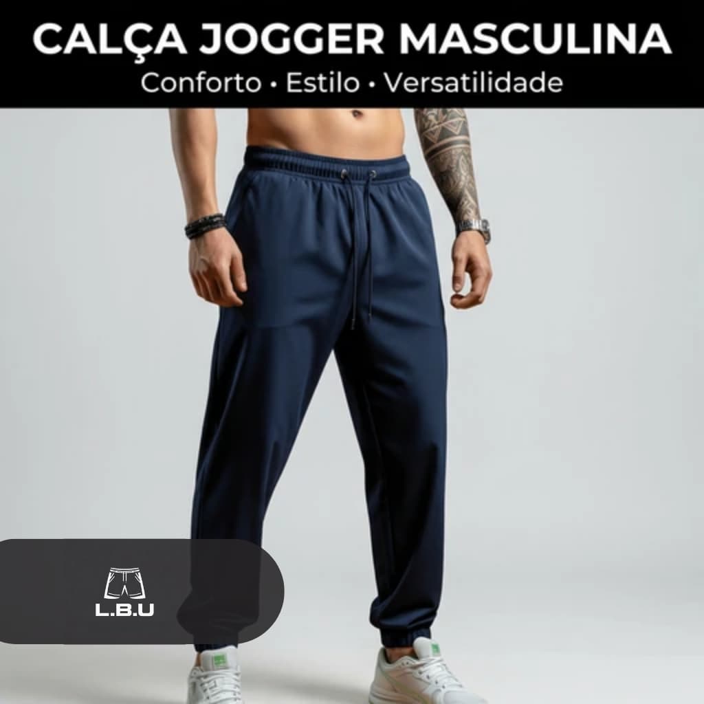 Calça Jogger Quialidade Premium Masculina com Elastano Conforto e Performance para Corridas e Treinos