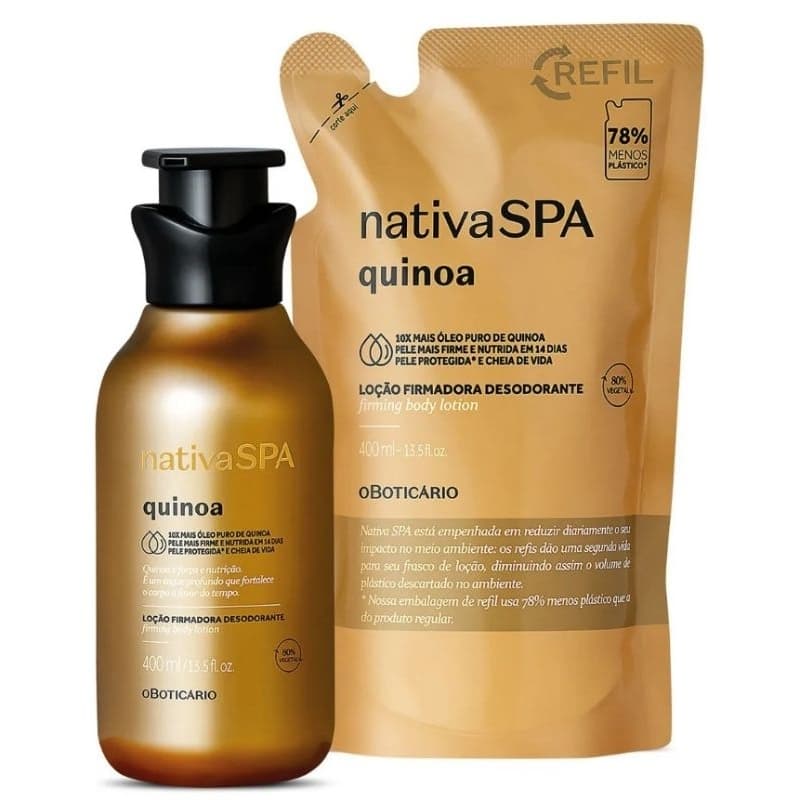 loção desodorante quinoa