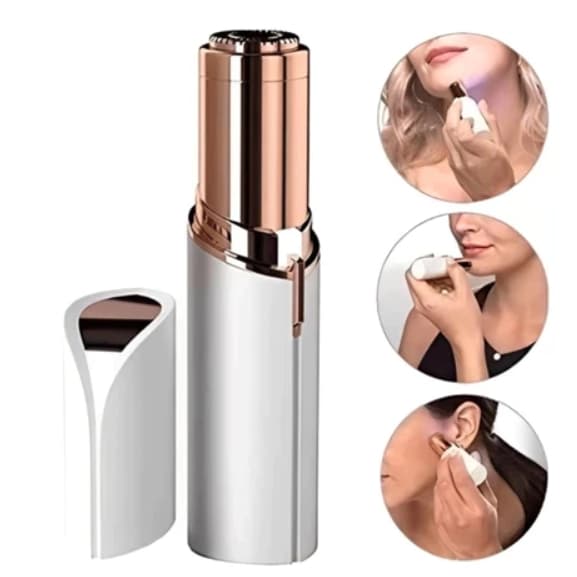 Batom Portátil Depilador Facial Buço Rosto Aparador Pelos USB，Depilador indolor e portátil