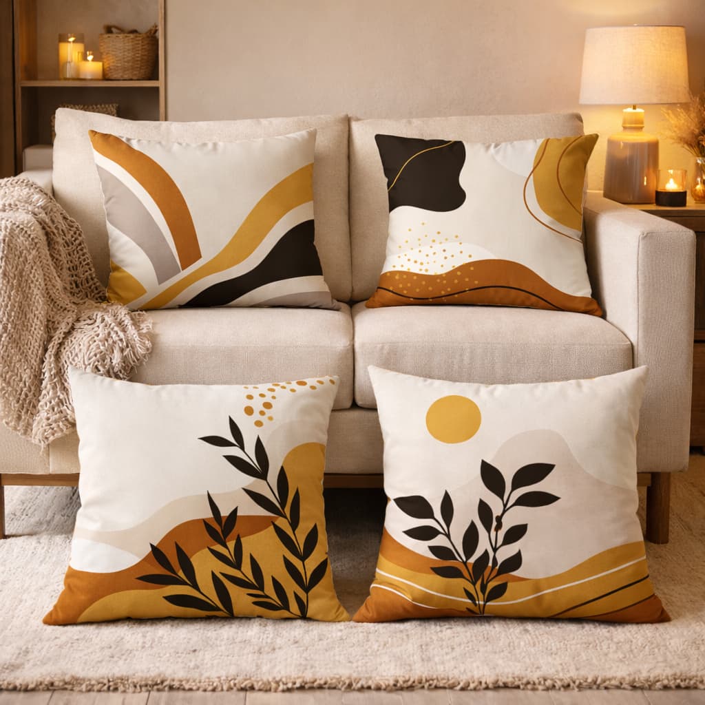 Kit 4 Capas De Almofada Decorativas Com 45x45 cm Marrocos - Home