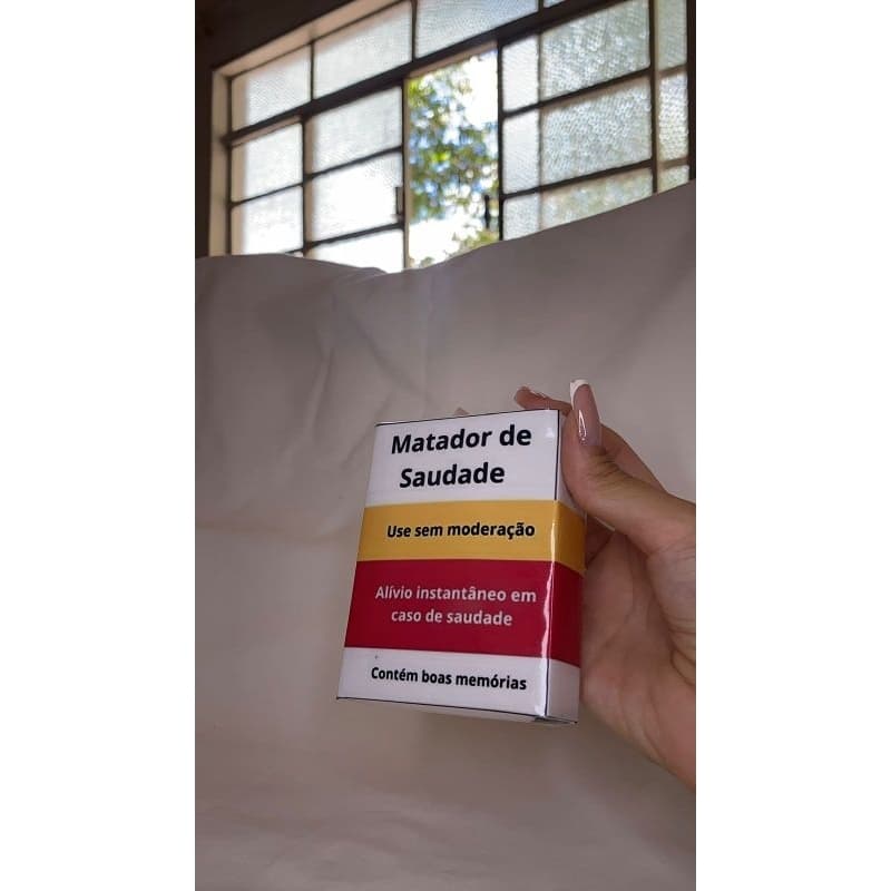 Caixinha Matador de Saudade, Papelaria Personalizada, 15 fotos Polaroides Pequenas