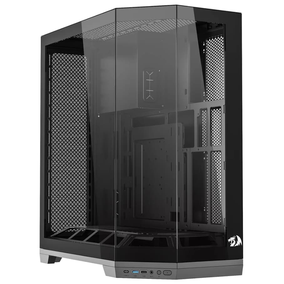 GABINETE REDRAGON EDGE S/FAN (CA-608B) PRETO