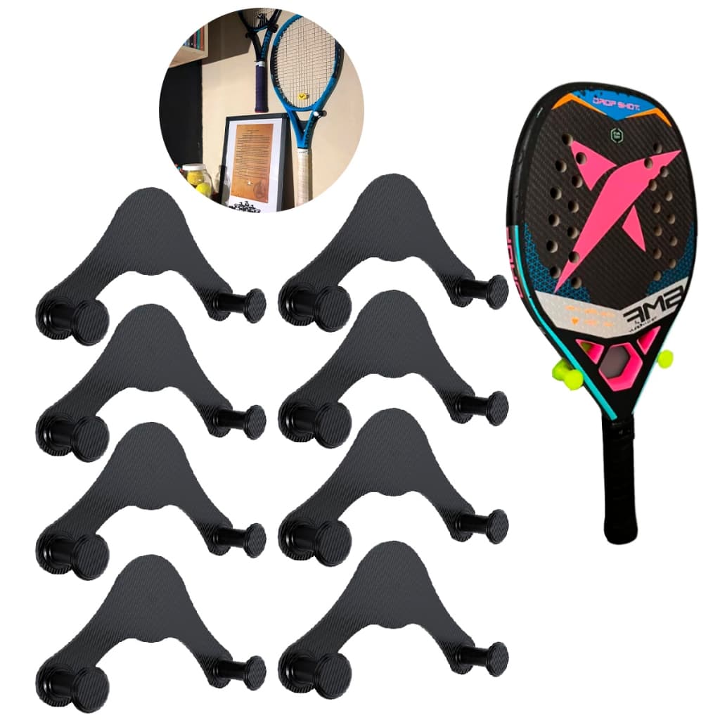 Suportes De Parede Para Raquete Beach Tennis Badminton Pendurar Raquete Tênis