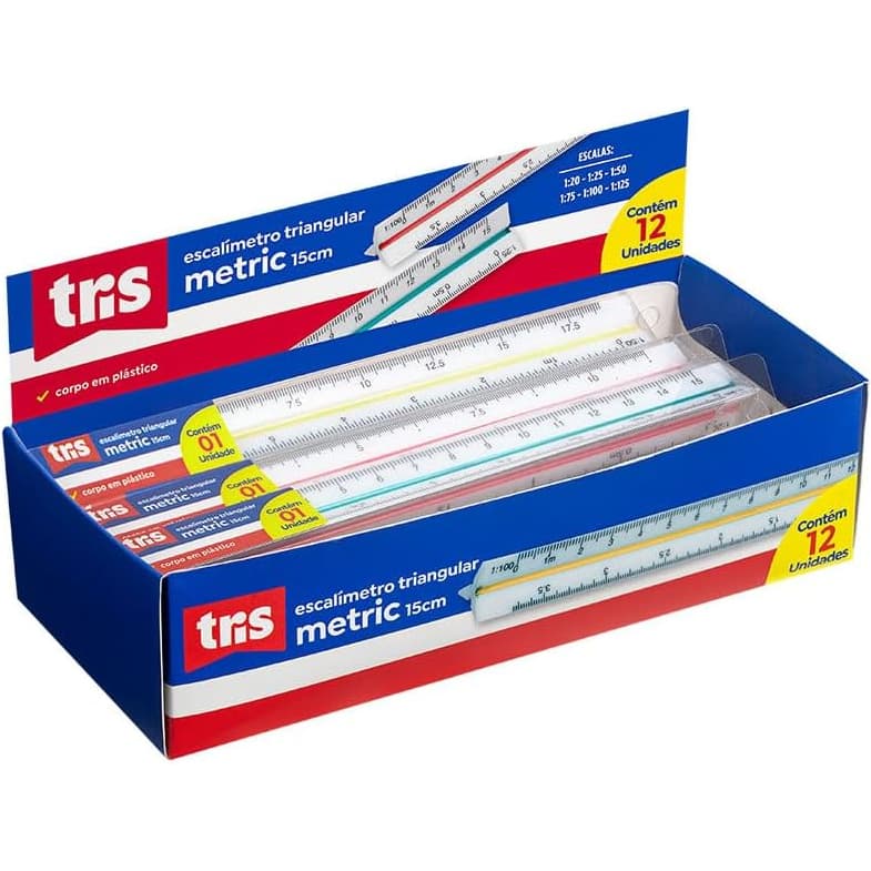 Escalimetro Tris Metric 15cm