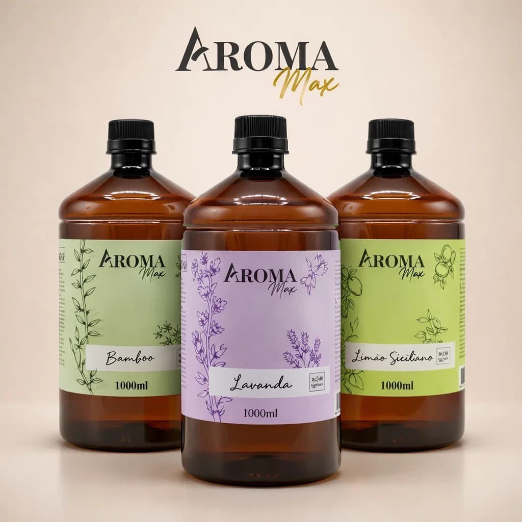 Água Perfumada Aroma Max 1L Aromatizador de Roupas Tecidos e Ambiente Spray