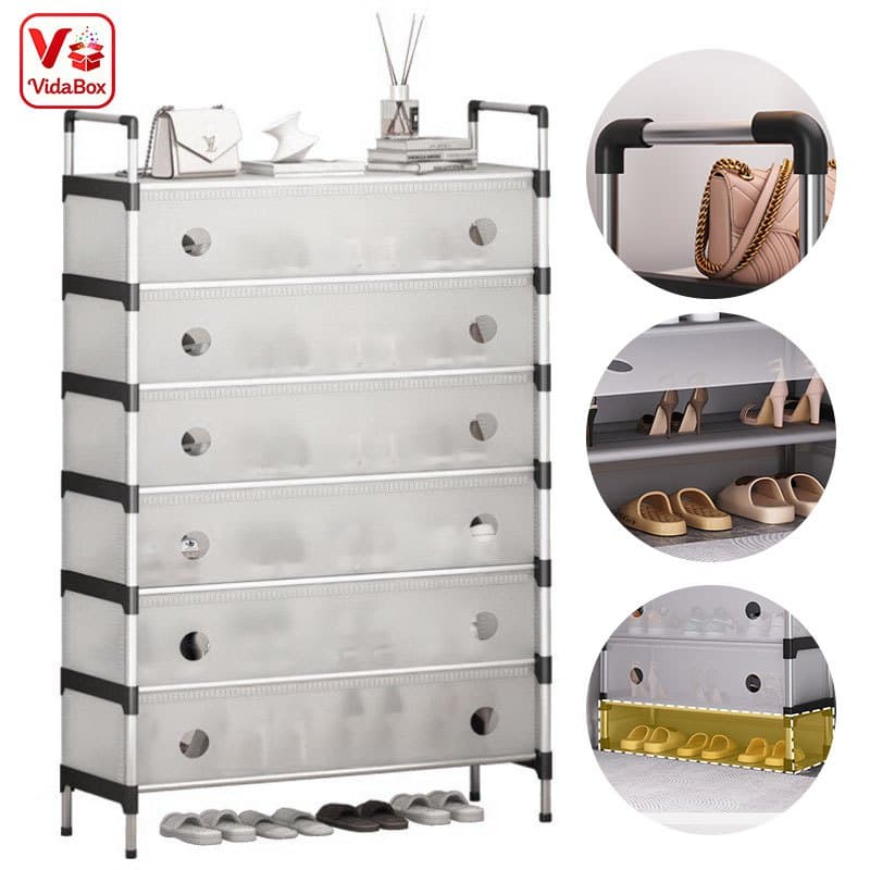 Sapateira Multiuso Para Calçados 5/6/7 Andares Organizador Desmontável armário organizador CasaStore