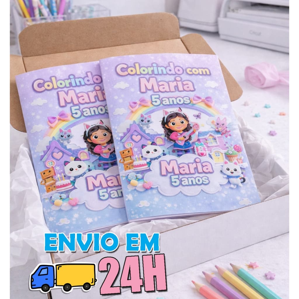 Lembrancinha Livrinho para Colorir Personalizado QUALQUER Tema - Envio em 24hs - Para festa