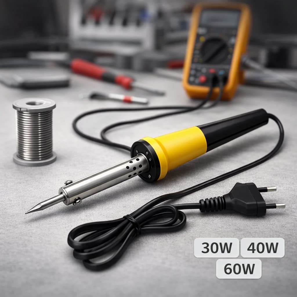 Kit Ferro de Solda Profissional 30W 40W 60W 110V 220V Com Estanho Soldador Eletrônica Barato Full