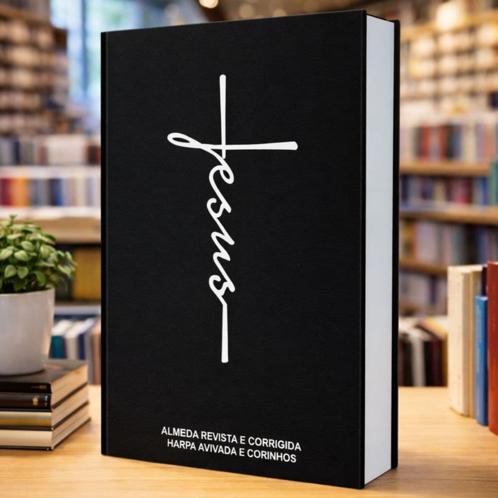 Bíblia Sagrada | Letra Maior | Harpa & Corinhos | Capa Brochura | RC | Jesus Preta