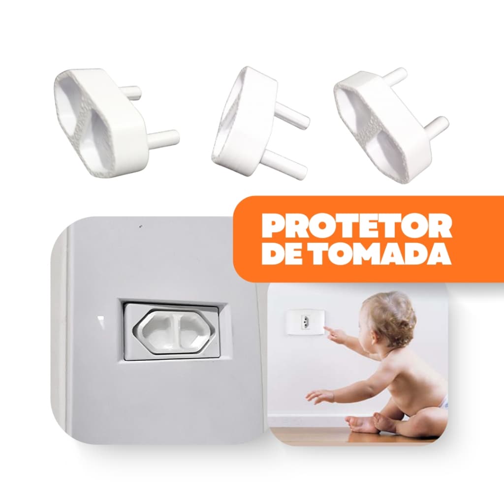 Protetor de Tomada Infantil 3D – Segurança para Bebês, Crianças e Pets | Tampa Protetora para Tomada
