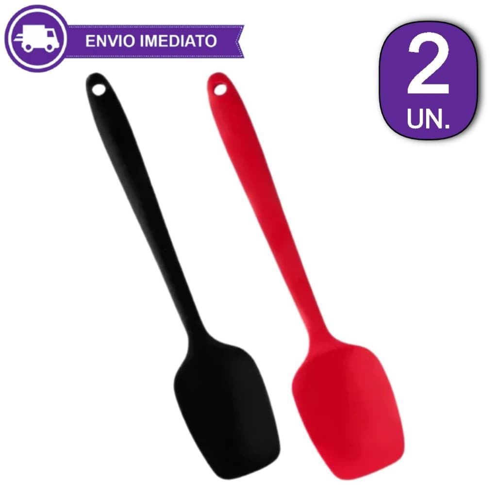 Espátula de Silicone Cozinha Profissional Não Risca Resistente ao Calor 27cm x 6cm