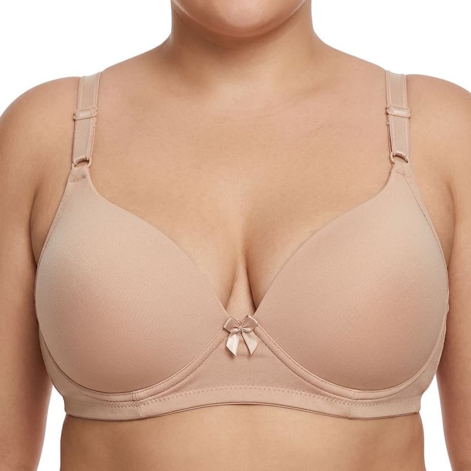 Sutiã Plus Size com Bojo e Aro Reforçado com Alça Larga Regulável Super Confortável Alta Sustentação