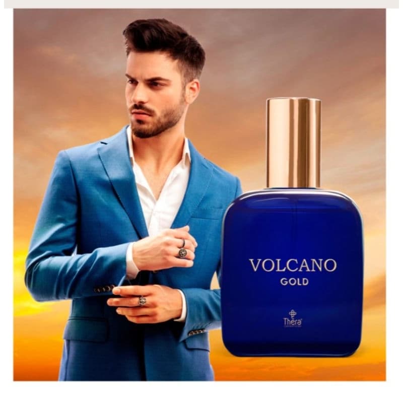 Perfume Masculino/ Volcano Gold 50ml /Alta fixação