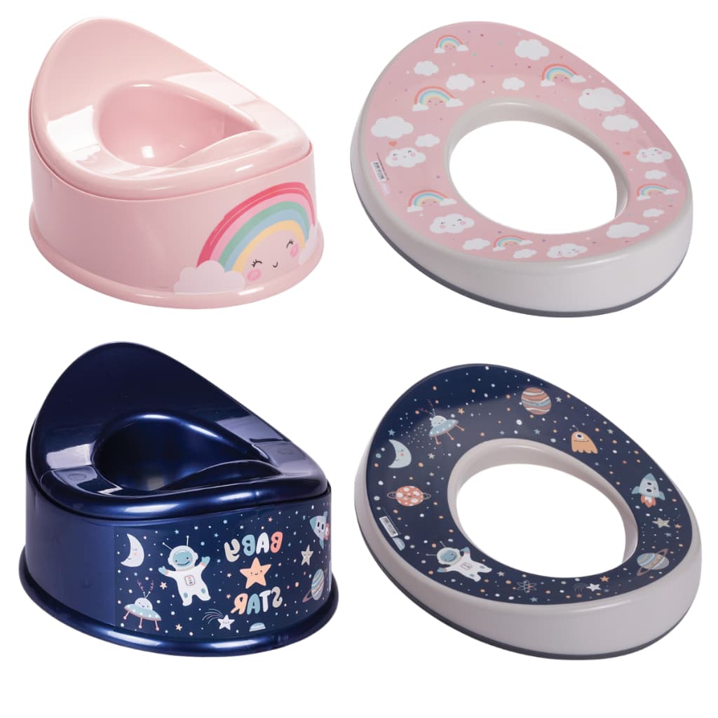 Kit Assento Infantil + Redutor Sanitário Plasútil Com Borracha Urinol Troninho Penico Para Bebê