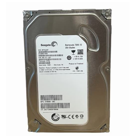 HD Interno Seagate 250GB SATA 7200 RPM