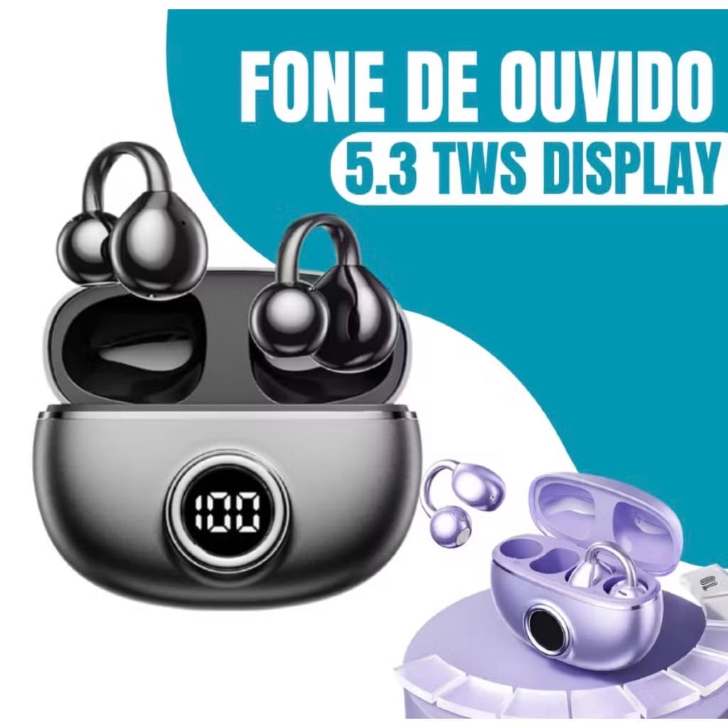 fone de ouvido sem fio (ear clip)bluetooth fon-13025