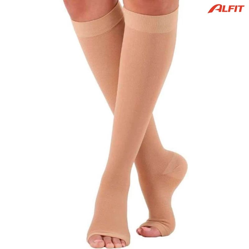 Meia 3/4 Alta Compressão 20-30mmhg - Sem Ziper - Unisex