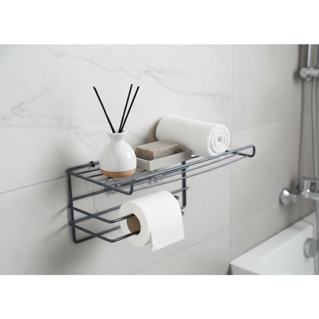 Suportes Prateleira Para Banheiro e Cozinha Multiuso Com Alto Adesivos