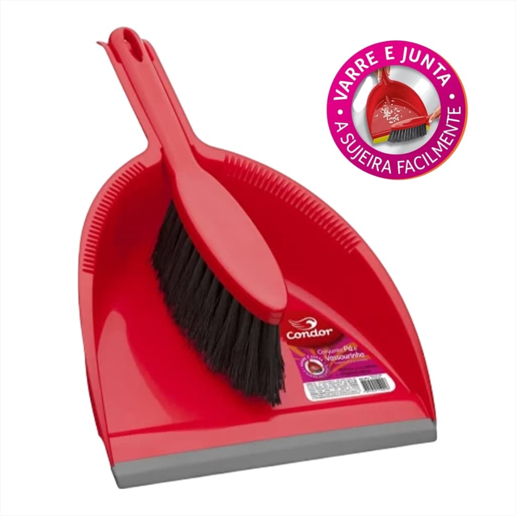 Pá De Lixo E Vassoura Pazinha Multiuso Vassourinha e Pazinha Limpeza Condor