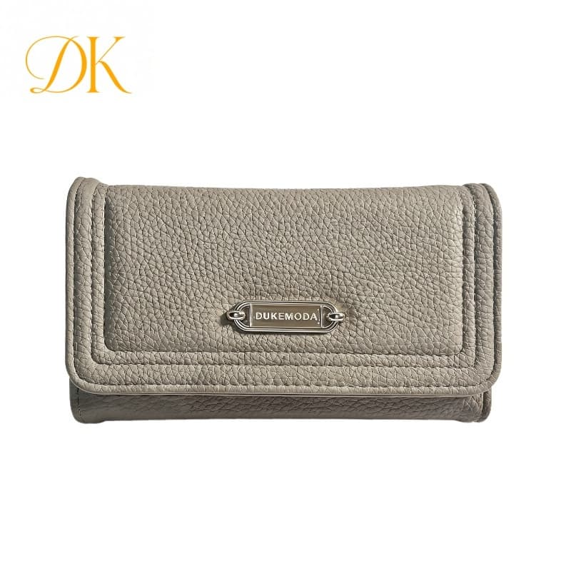 Carteira Longa Feminina PU, Múltiplos Cartões, Design Moderno, Textura Couro, De Mão – Novo-N124-61