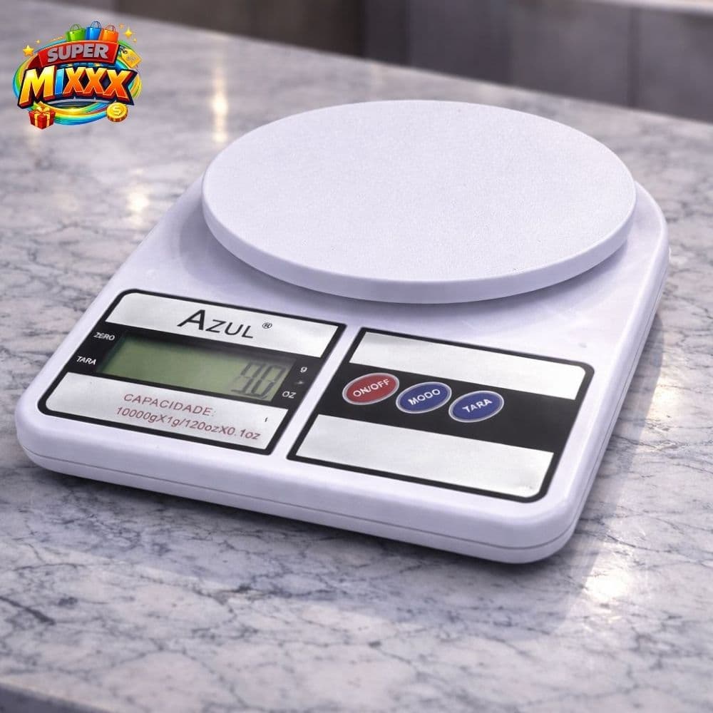 Balança Digital Cozinha 10kg Alta Precisão com Tara LCD Ideal Dieta e Receitas