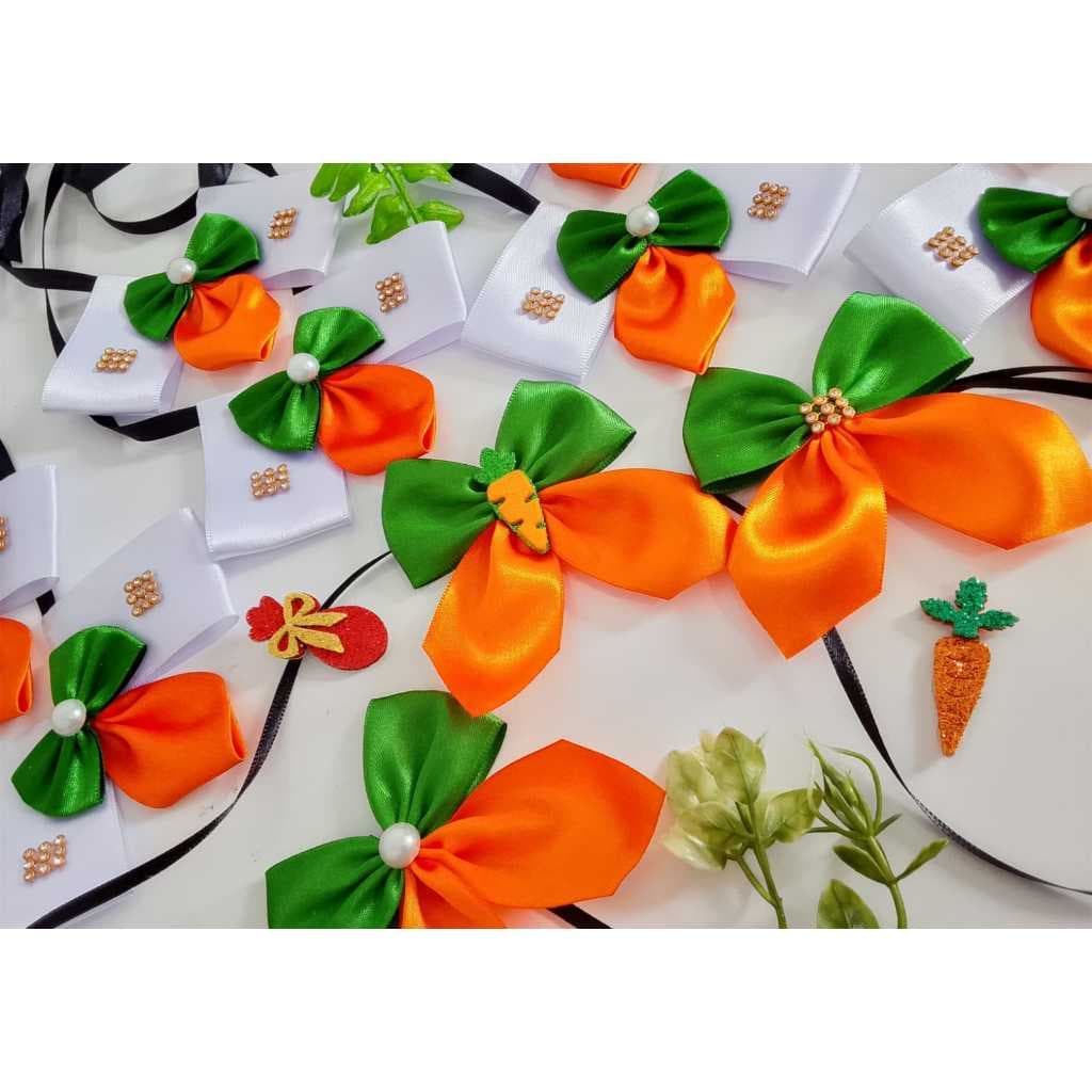 Gargantilha Cenoura  de Páscoa Pet Fêmea TAM P/M 10 UN