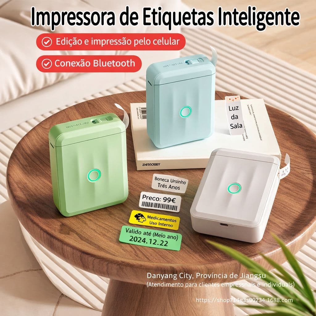 Impressora Térmica De Etiquetas Portátil Bluetooth Marca NIIMBOT D110-M Compatível IOS Android