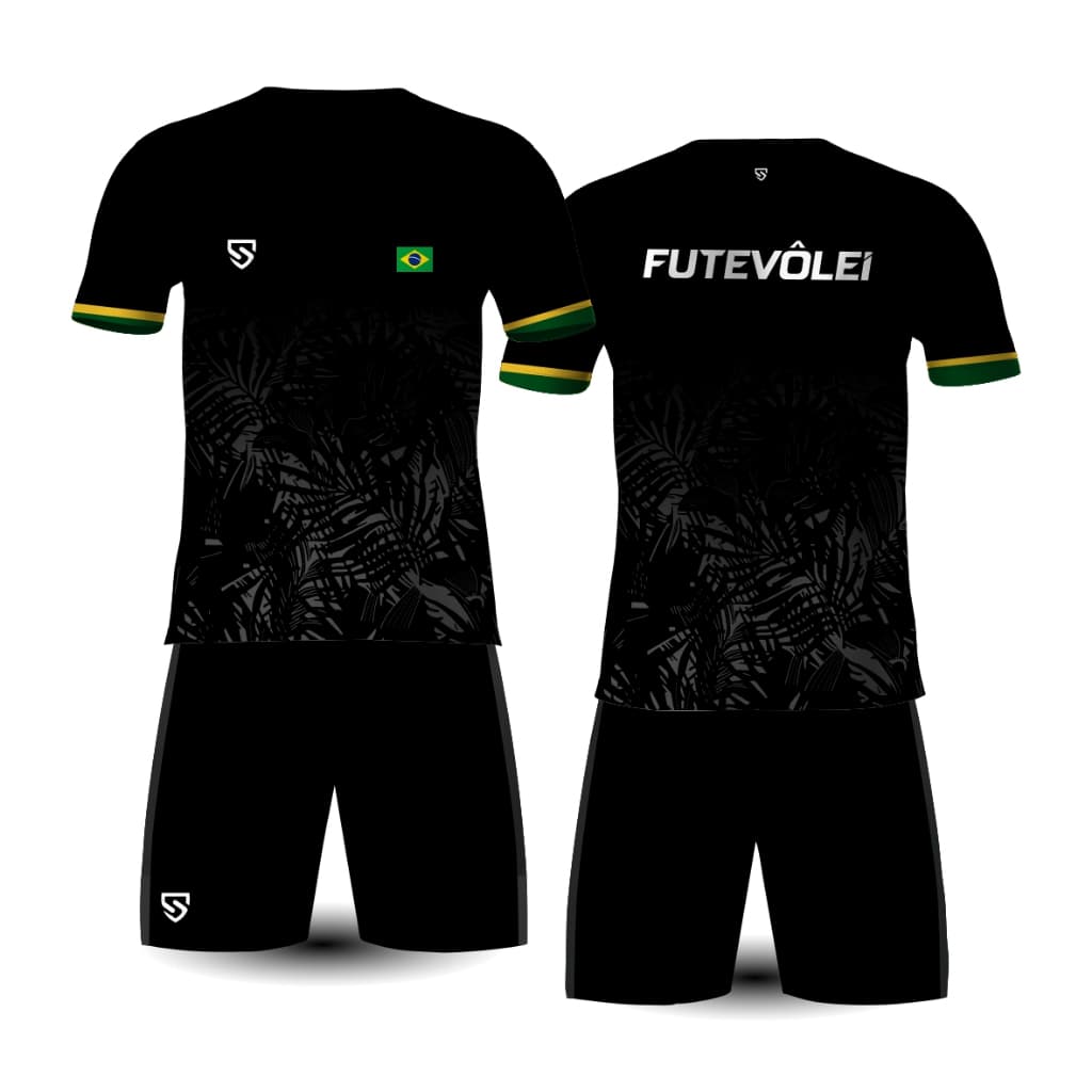 Conjunto Futevolei Camisa Aero Sport 92% Poliester / 6% Elastano / 2% Poliamida - Manga Raglan