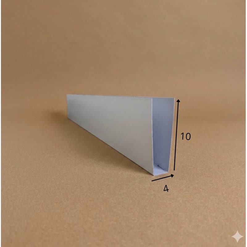 Protetor de Porta 4cm x 10cm Branco/Preto/Galvanizado Pintura Eletrostática