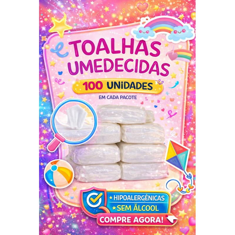 1000 Toalhas Umedecidas