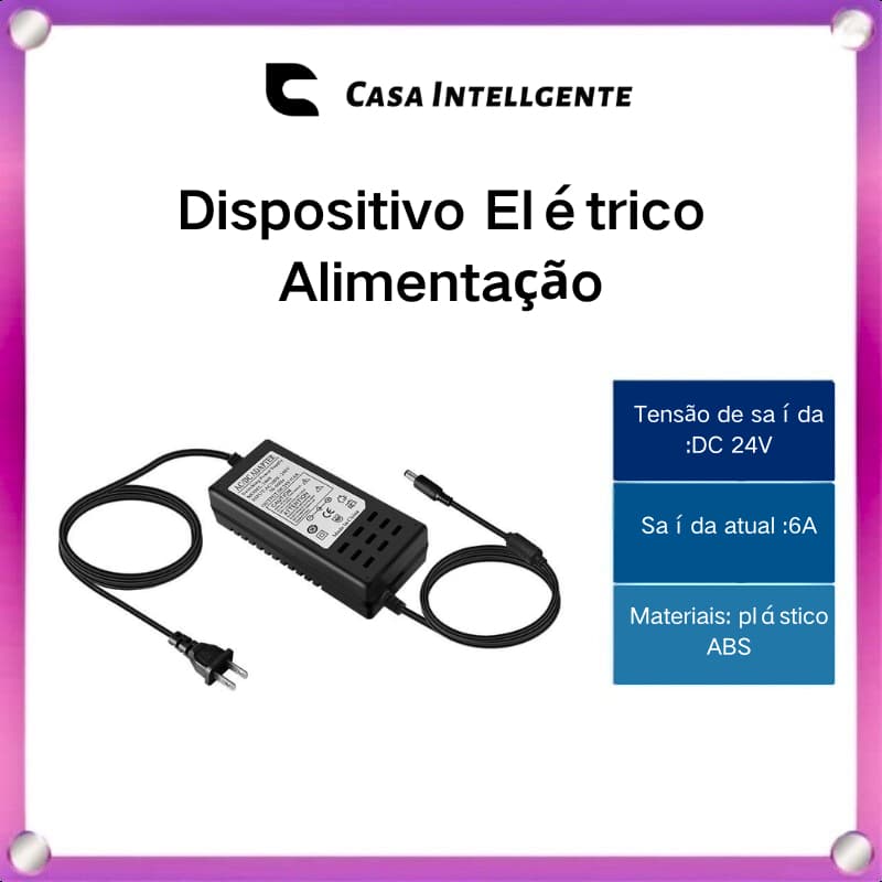 Fonte Eletrônica 24v 6A Bivolt Amperes Dispositivo Elétrico Alimentação 2025