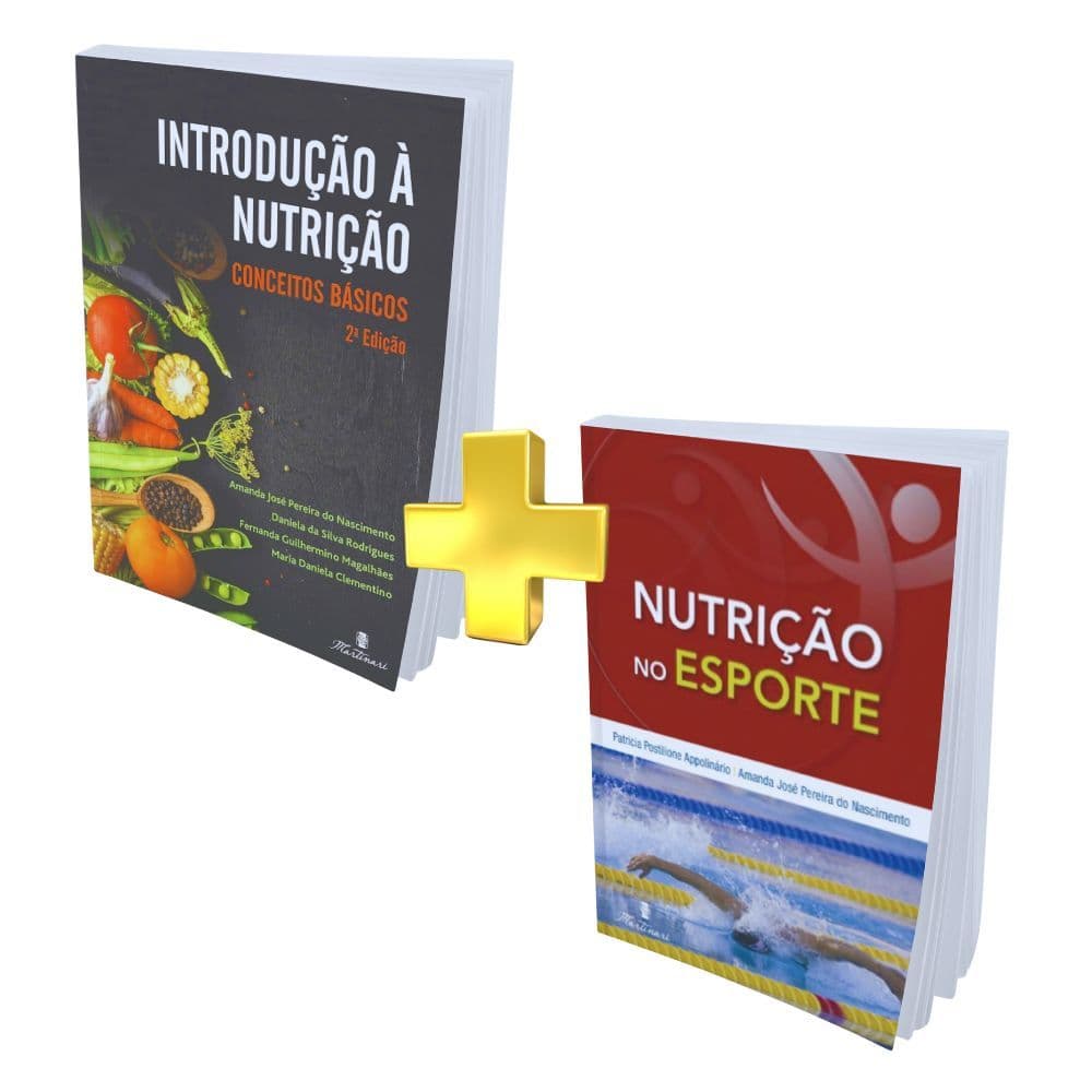 Kit 2 livros de Nutrição da Editora Martinari - Introdução à Nutrição + Nutrição nos Esportes
