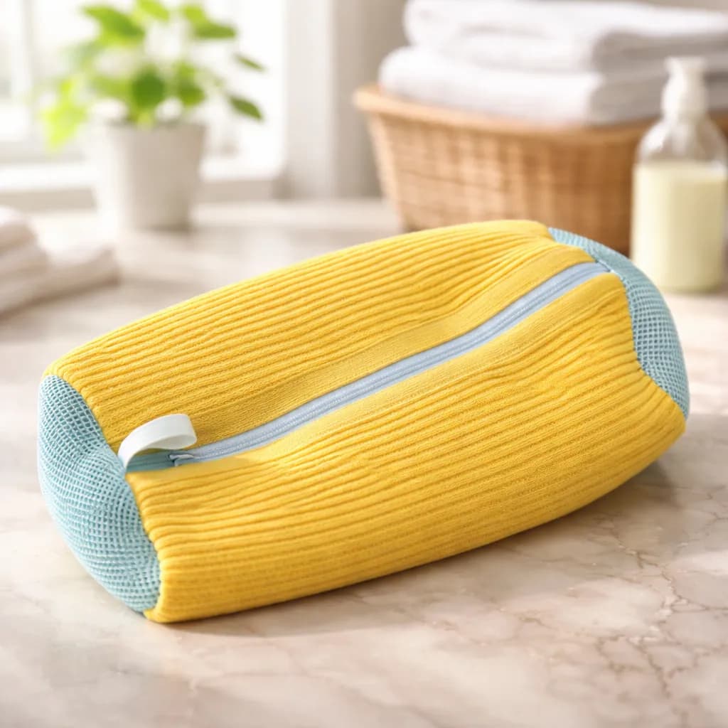 Saco de lavar Tênis sapatos para máquina de lavar roupa Bolsa Anti Deformação 39 x 25cm