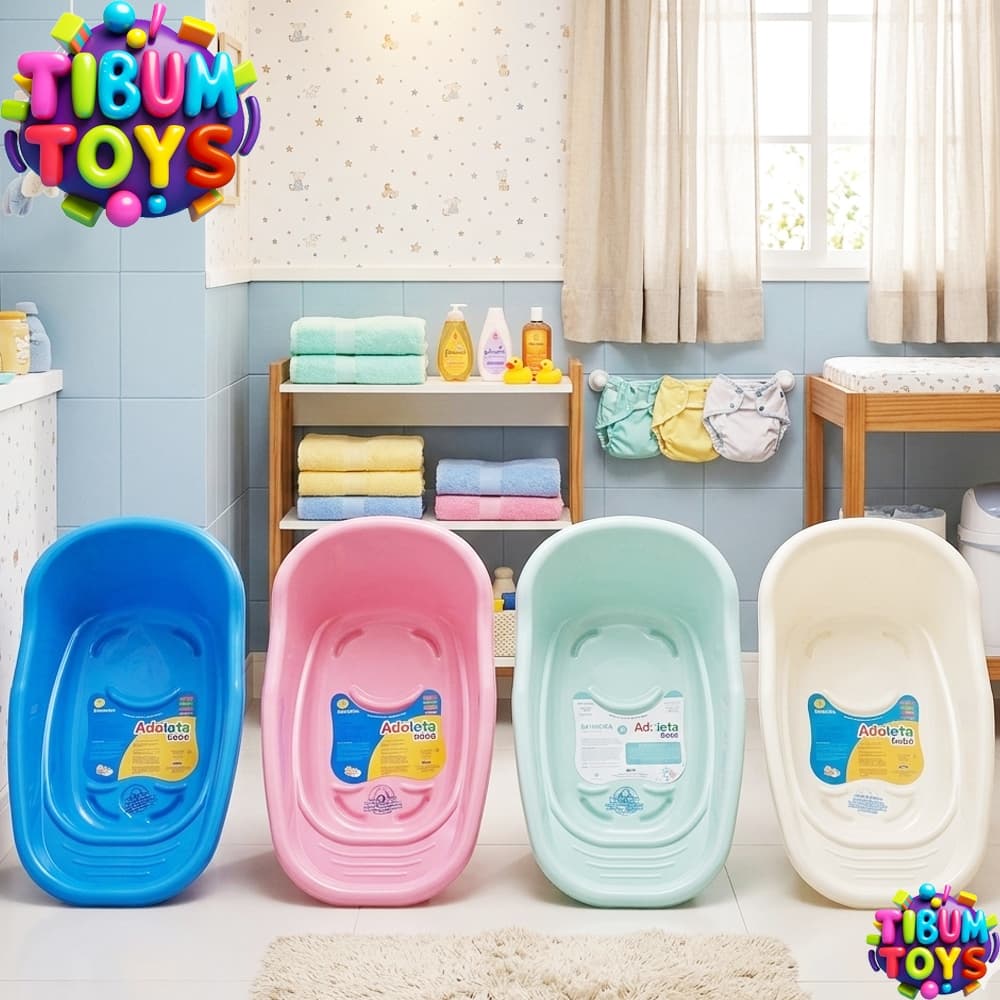 Banheira 20 litros Adoleta Banho Bebe Compacta Cajovil Infantil Rescem Nascido