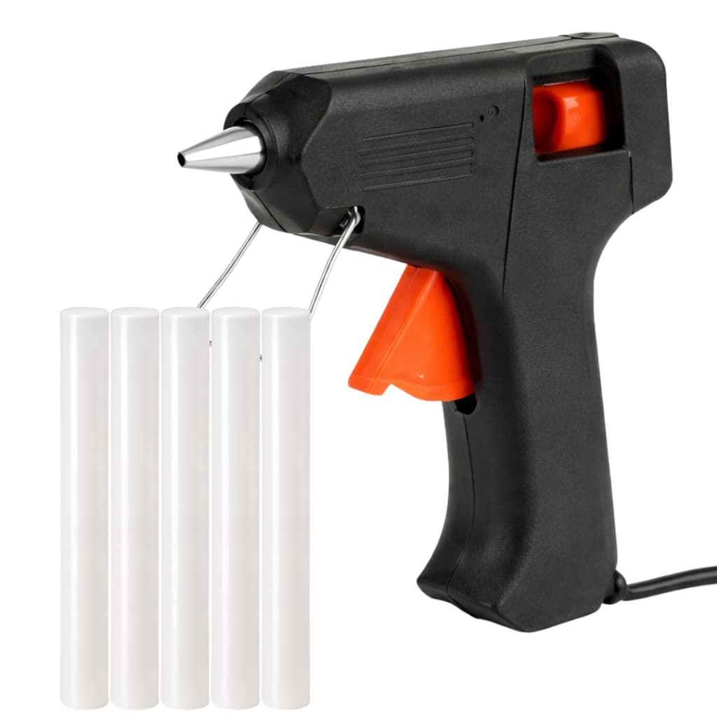 kit Pistola de Cola Quente mais 5 Bastões Transparente