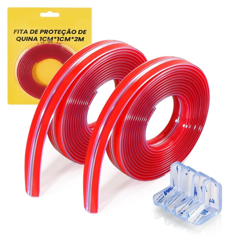Fita Adesiva Protetor De Bordas Quina 4M E Protetor Quina Faixas Anticolisão