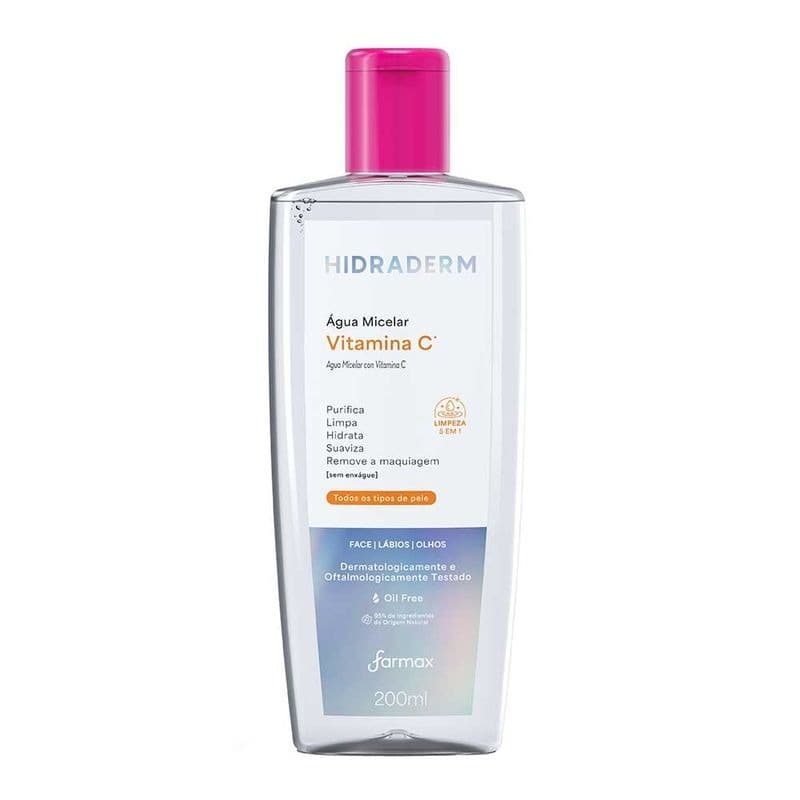 Água Micelar com Vitamina C Hidraderm 200ml
