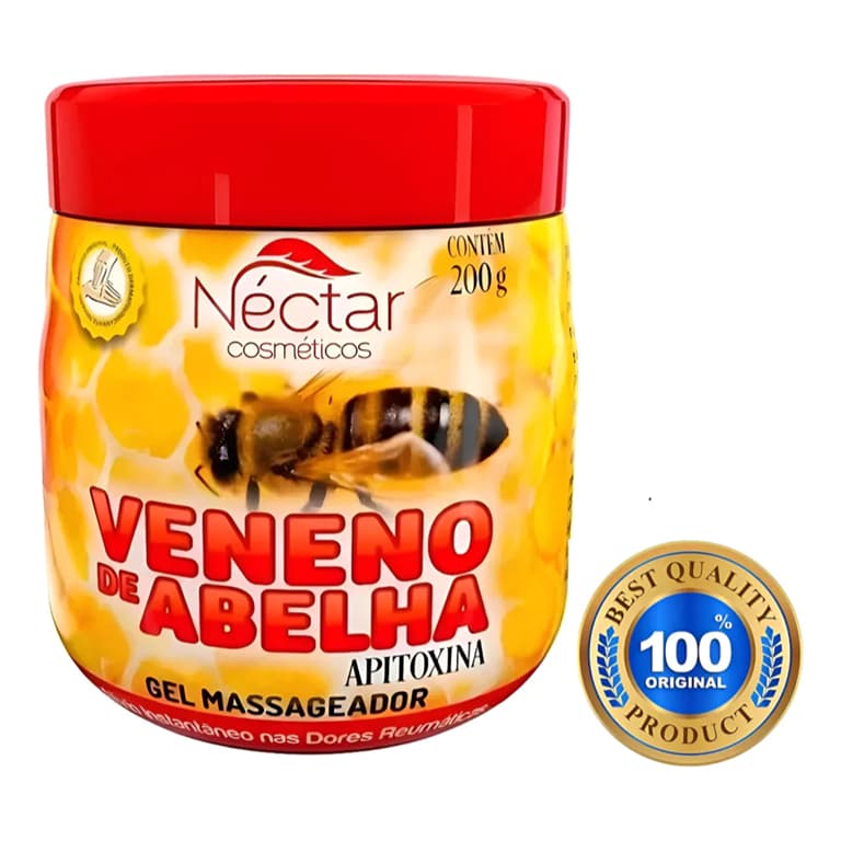 Kit 03 Gel Massageador Abelha Pote 200ml