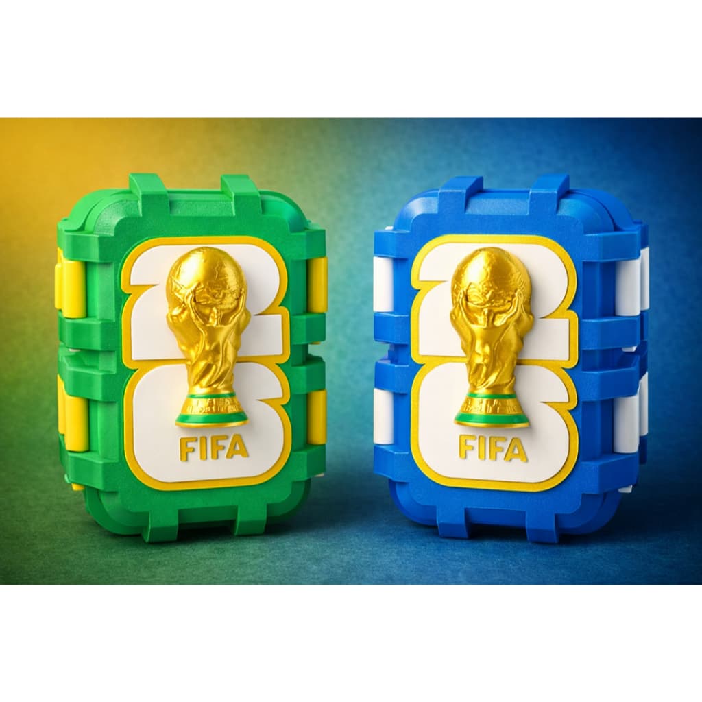 Porta Figurinhas Copa do Mundo Caixa Organizadora para Álbum de Figurinhas Futebol Colecionador