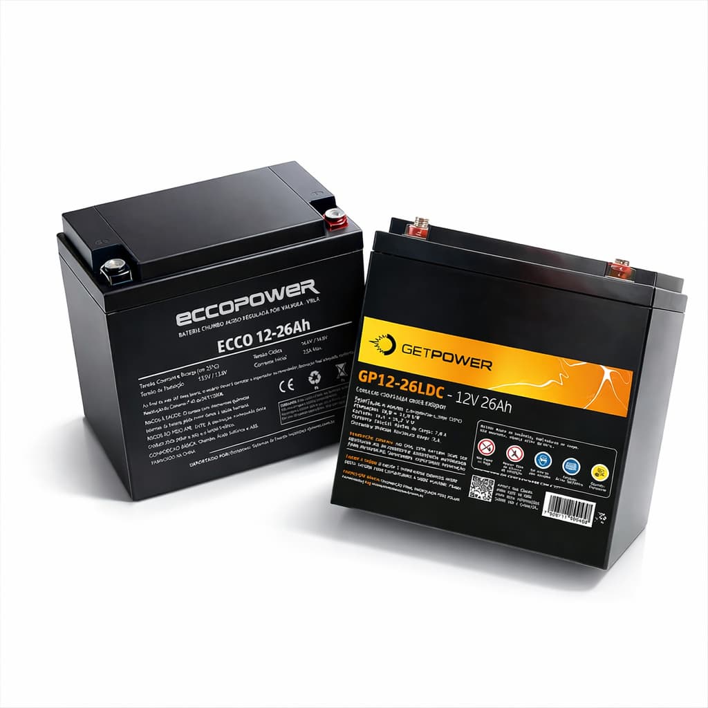 Bateri@ 26Ah / 12V - UPS, Nobreak, Sistema de Alarme e Iluminação, Servid0r - Multimarcas