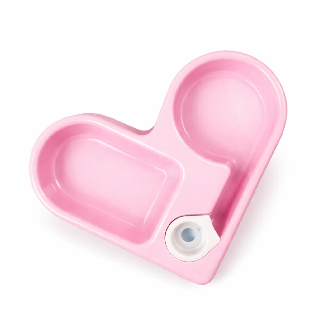 Comedouro e Bebedouro Automático Duplo Canto Coração Pets Cachorro e Gato