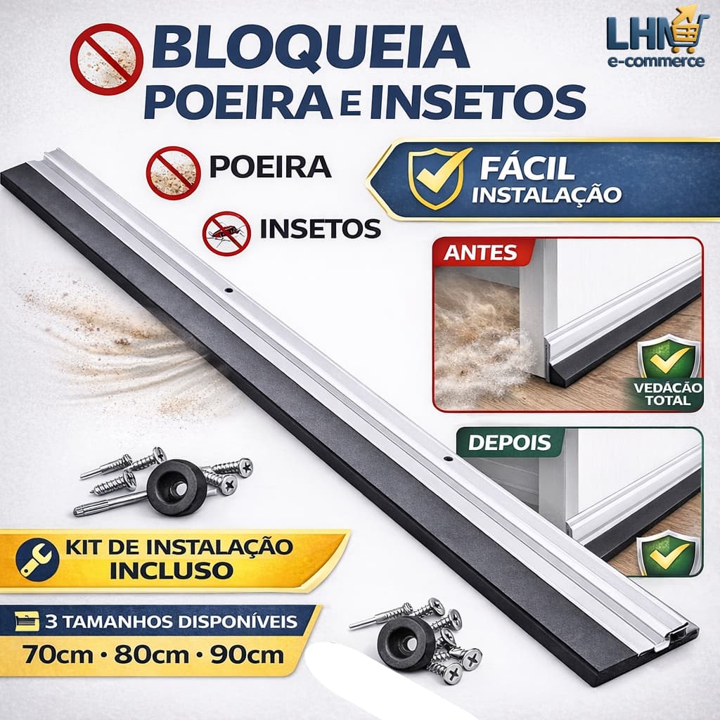 Rodo Vedacao Porta Aluminio EVA Anti Poeira Insetos Vento Protetor Porta Isolamento 70cm 80cm 90cm