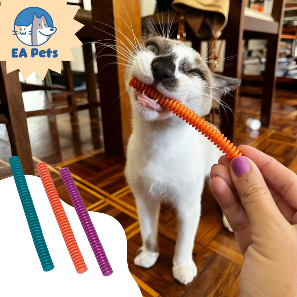 Brinquedo da Pet Games Com 3 Mordedores Interativos Cat Chiclete Para Gato Seguro E Saudável