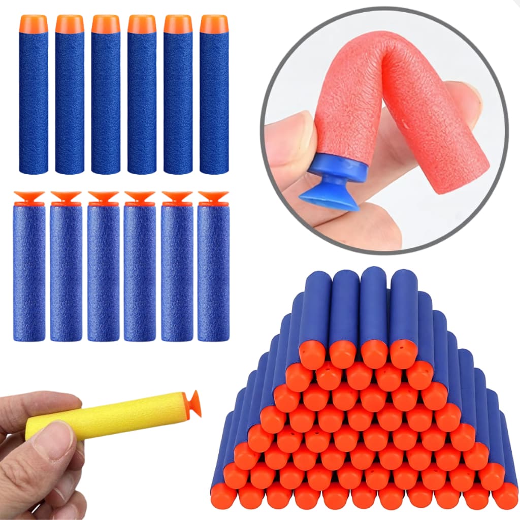Kit Dardos Para Lançadores Arminha Ponta Ventosa e Reto Brinquedo Infantil