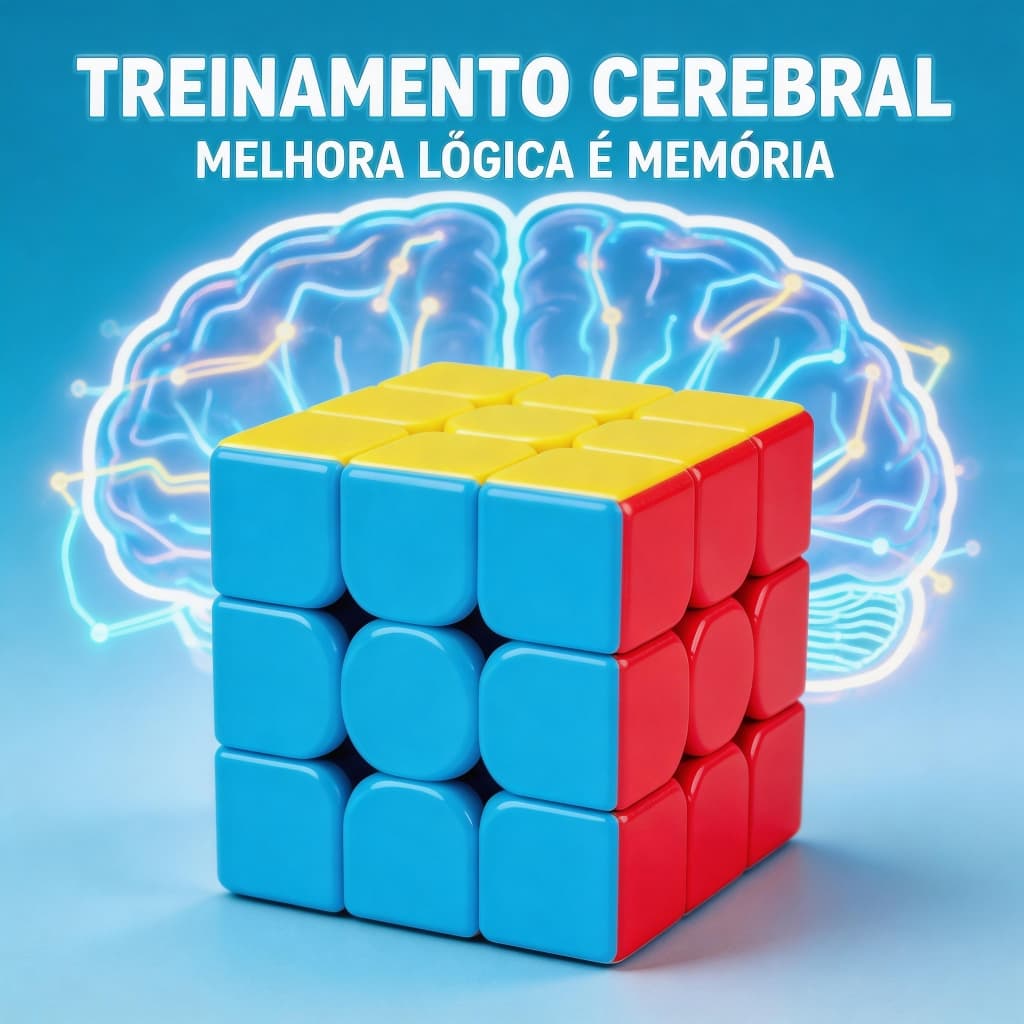 Cubo Mágico 3x3x3 Original, Seguro para Crianças e Adultos, para Treinamento e Diversão