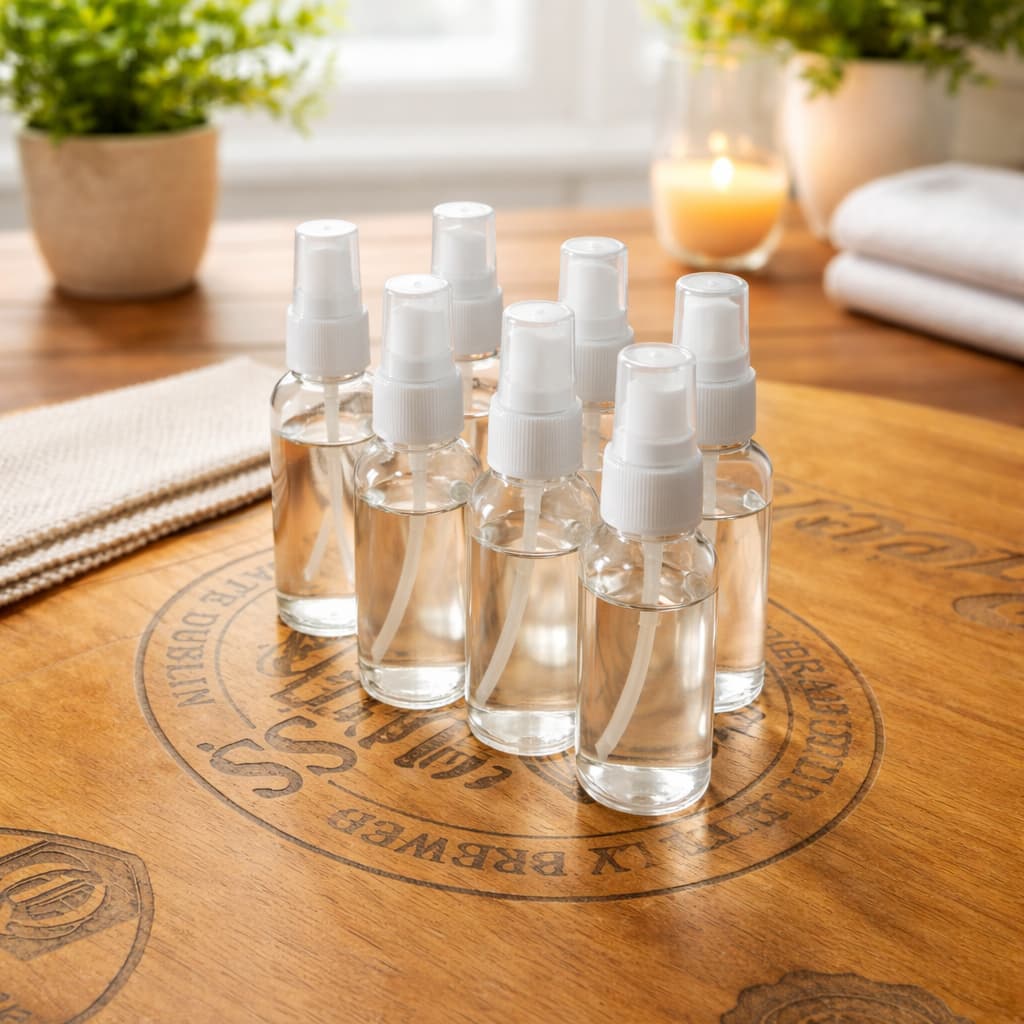 Frascos Pet 100 Ml Cilíndrico Válvula Spray Para Perfume álcool liquido